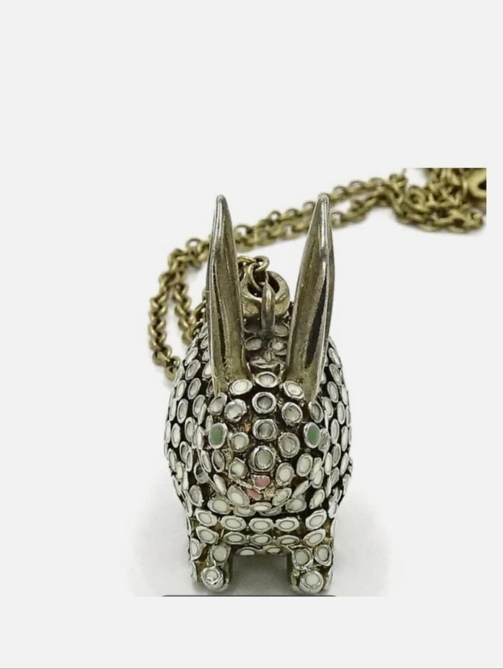 (NWT) Lucky Sterling Silver Rabbit Pendant Necklace - Picture 4 of 8